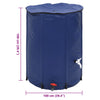750 l faltbarer Wasserbehälter mit Hahn Elca (PVC)
