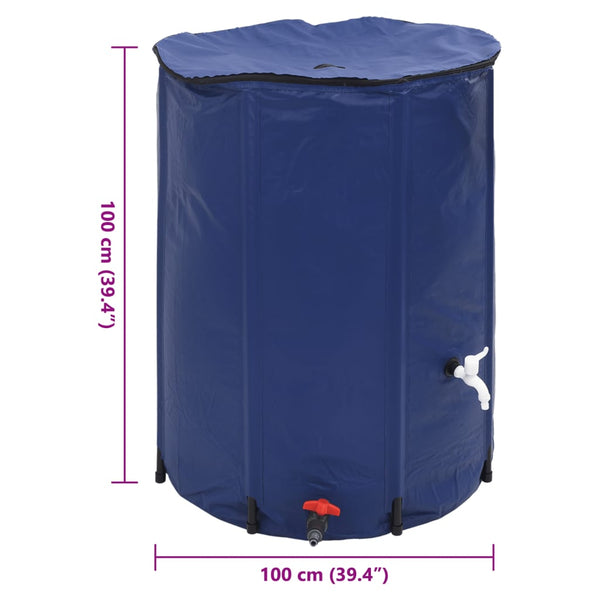 750 l faltbarer Wasserbehälter mit Hahn Elca (PVC)