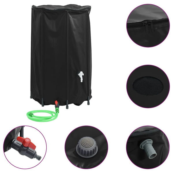Elca 500 l faltbarer Wassertank mit Wasserhahn (PVC)
