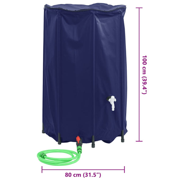 500 l faltbarer Wasserbehälter mit Hahn Elca (PVC)