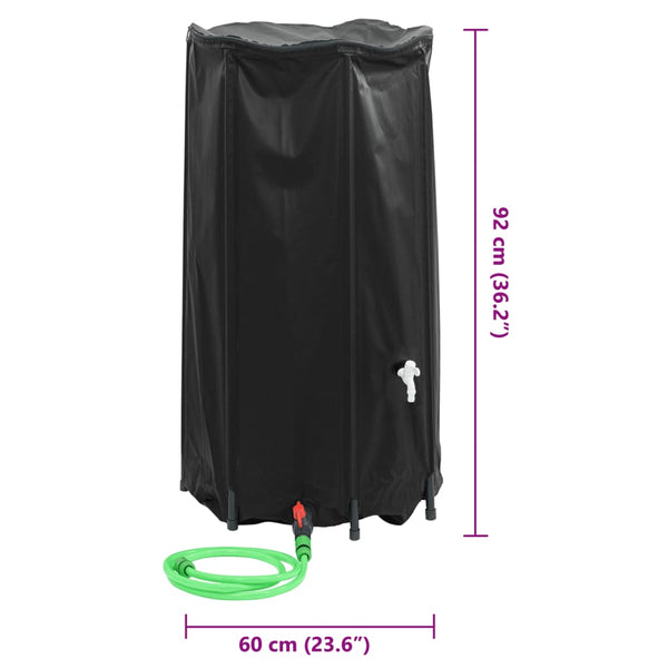Elca 250 l faltbarer Wassertank mit Wasserhahn (PVC)