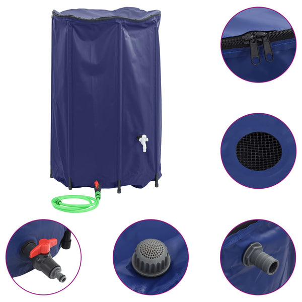 Vesisäiliö Elca taitettava hanalla 1000 l (pvc)