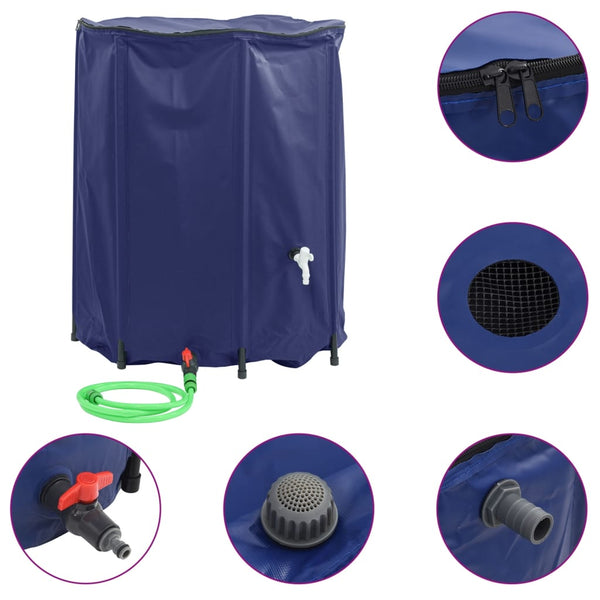Taitettava vesisäiliö 1250 l hanalla Elca (pvc)