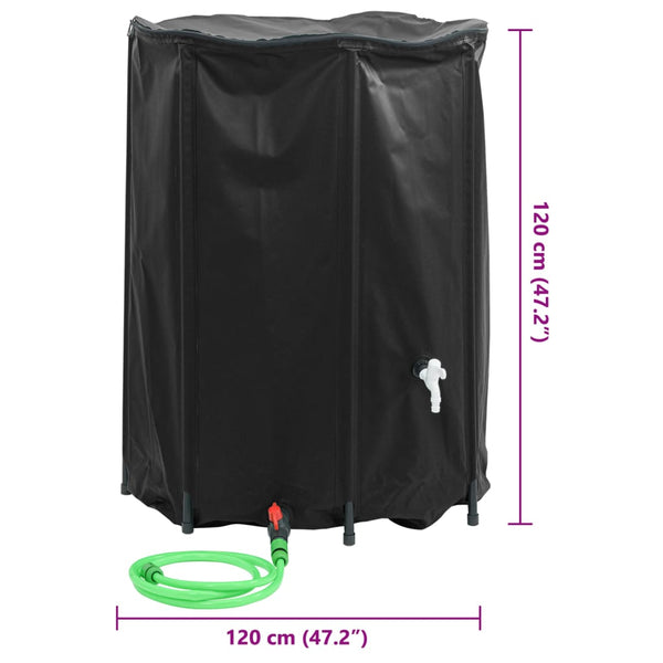 Elca taitettava vesisäiliö hanalla 1350 l (pvc)