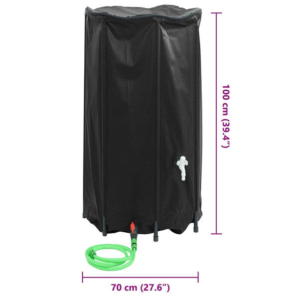 380 l taitettava vesisäiliö Elca hanalla (pvc)