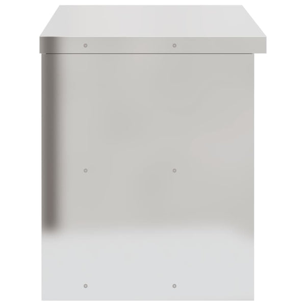 Edelstahl-Küchenhängeschrank Cheazim (mit Schiebetüren)