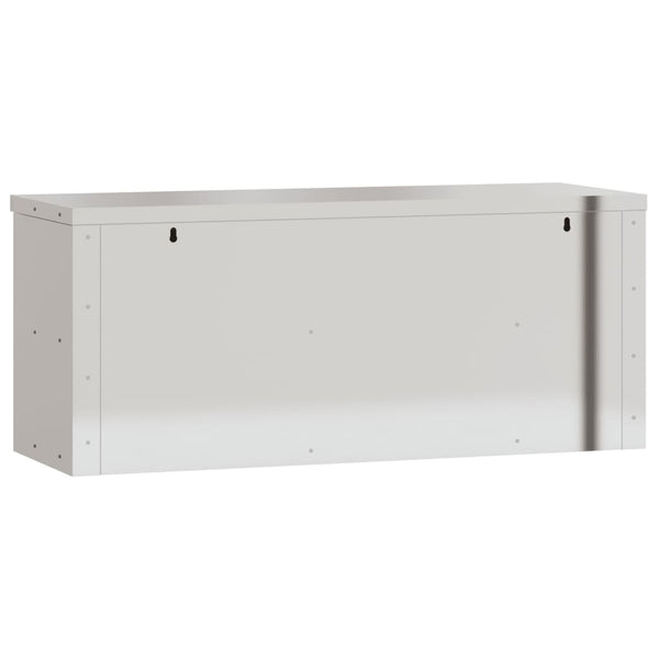 Edelstahl-Küchenhängeschrank Cheazim (mit Schiebetüren)