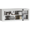 Cheazim Küchen-Wandschrank mit Regal aus Edelstahl