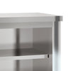 Cheazim Küchen-Wandschrank mit Regal aus Edelstahl