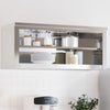 Cheazim Küchen-Wandschrank mit Regal aus Edelstahl
