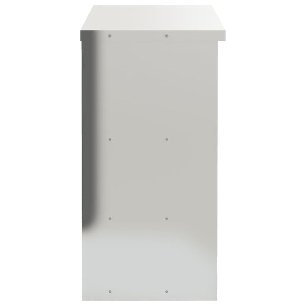 Edelstahl-Küchenhängeschrank mit Regalen Cheazim