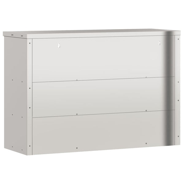 Edelstahl-Küchenhängeschrank mit Regalen Cheazim