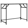 Grauer Schreibtisch Crengut 100x45x76cm (Holz und Stahl)