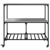 Harmaa keittiövaunu Atefan 100x50x95cm (puinen)