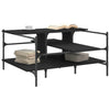Schwarzer Couchtisch Sedara 100x100x48,5cm (Holz)