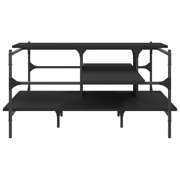 Schwarzer Couchtisch Sedara 100x100x48,5cm (Holz)