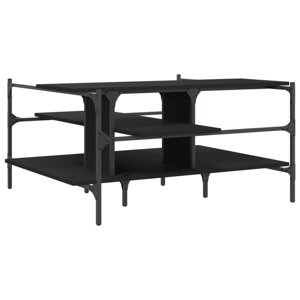 Schwarzer Couchtisch Sedara 100x100x48,5cm (Holz)