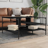 Schwarzer Couchtisch Sedara 100x100x48,5cm (Holz)