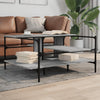 Grauer Couchtisch Sedara 100x100x48,5cm (Holz)