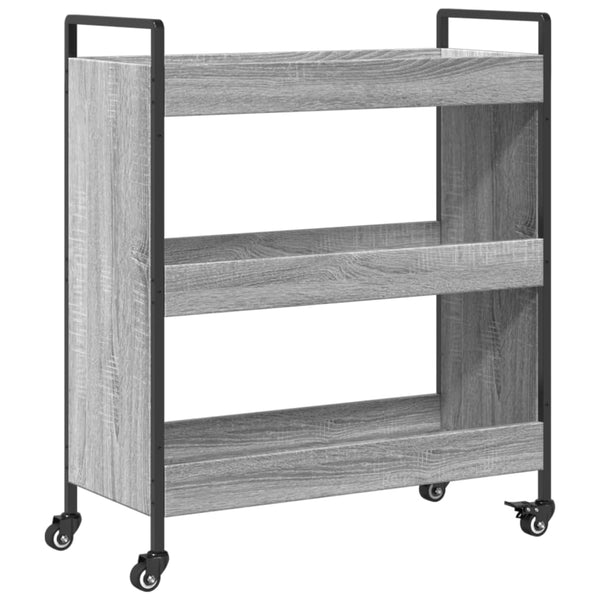 Grauer Küchenwagen Chivuta 70x30x82cm (Holz)