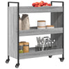 Grauer Küchenwagen Chivuta 70x30x82cm (Holz)