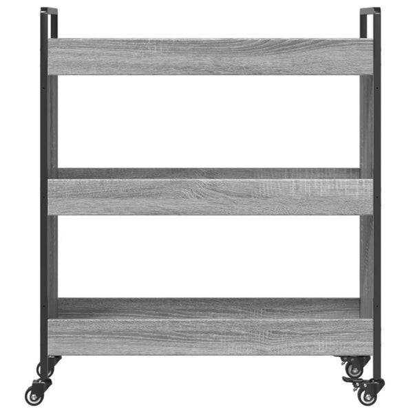 Grauer Küchenwagen Chivuta 70x30x82cm (Holz)