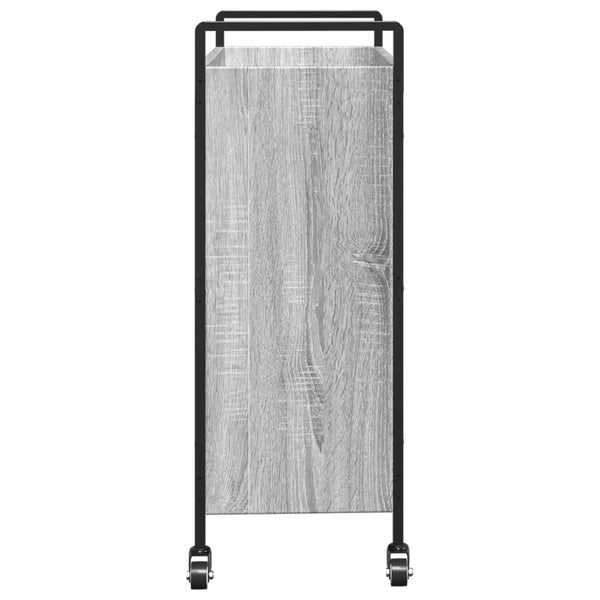 Grauer Küchenwagen Chivuta 70x30x82cm (Holz)