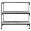 Grauer Küchenwagen Petruc 102x50x95cm (Holz)