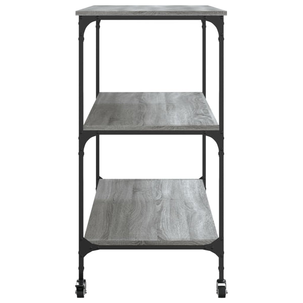 Grauer Küchenwagen Petruc 102x50x95cm (Holz)