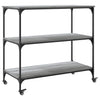 Grauer Küchenwagen Petruc 102x50x95cm (Holz)