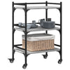 Grauer Küchenwagen Ange 50x35x75,5cm (Holz)
