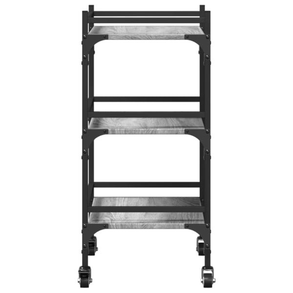 Grauer Küchenwagen Ange 50x35x75,5cm (Holz)