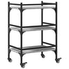 Grauer Küchenwagen Ange 50x35x75,5cm (Holz)