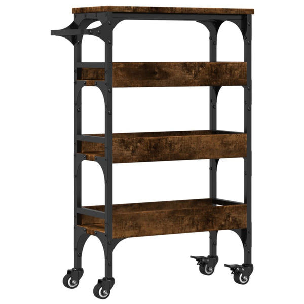 Dampfeiche Küchenwagen Lauri 53x20x76cm (Holz)