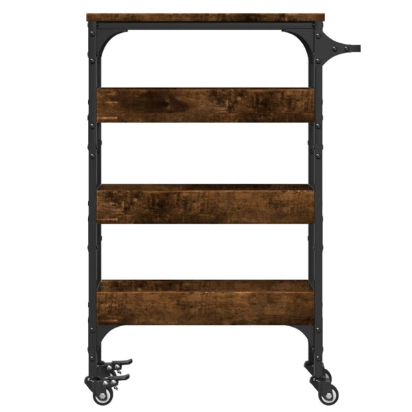 Dampfeiche Küchenwagen Lauri 53x20x76cm (Holz)