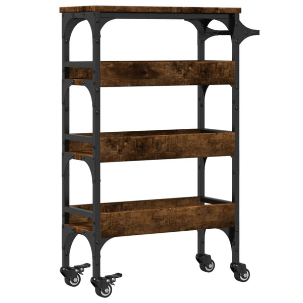 Dampfeiche Küchenwagen Lauri 53x20x76cm (Holz)