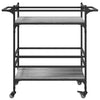 Grauer Küchenwagen Zelia 82x40x78,5cm (Holz)