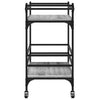 Grauer Küchenwagen Zelia 82x40x78,5cm (Holz)