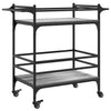 Grauer Küchenwagen Zelia 82x40x78,5cm (Holz)