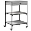 Grauer Küchenwagen Onoare 60x48x89,5cm (Holz)