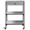 Grauer Küchenwagen Onoare 60x48x89,5cm (Holz)