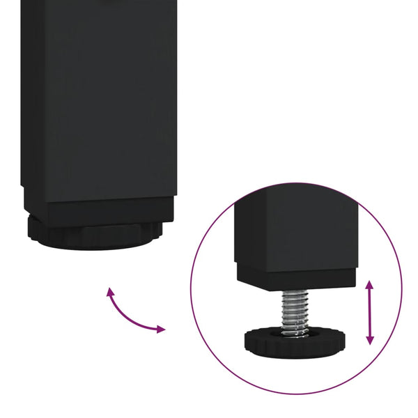 Grauer Küchenwagen Getamarioara 105x42x95cm (Holz)