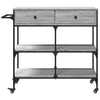 Grauer Küchenwagen Getamarioara 105x42x95cm (Holz)