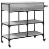 Grauer Küchenwagen Getamarioara 105x42x95cm (Holz)