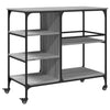 Grauer Küchenwagen Mayo 100x45x89,5cm (Holz)