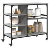 Grauer Küchenwagen Mayo 100x45x89,5cm (Holz)