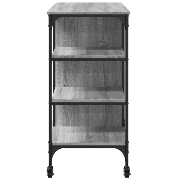 Grauer Küchenwagen Mayo 100x45x89,5cm (Holz)