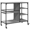Grauer Küchenwagen Mayo 100x45x89,5cm (Holz)