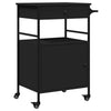 Küchenwagen Tatianu, schwarz, 56x43x89,5cm (Holz)