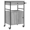 Grauer Küchenwagen Tatianu 56x43x89,5cm (Holz)